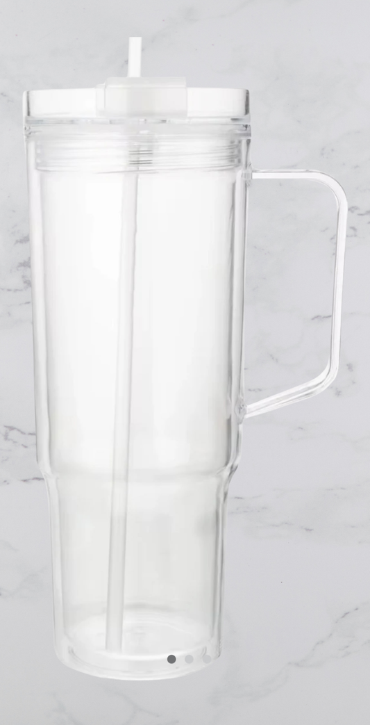 40oz Acryllic Tumbler with Handle