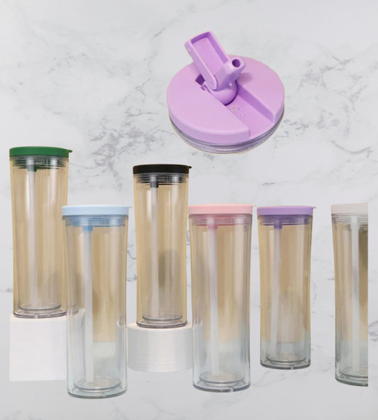 Flip Top Acryllic Tumbler - 20oz